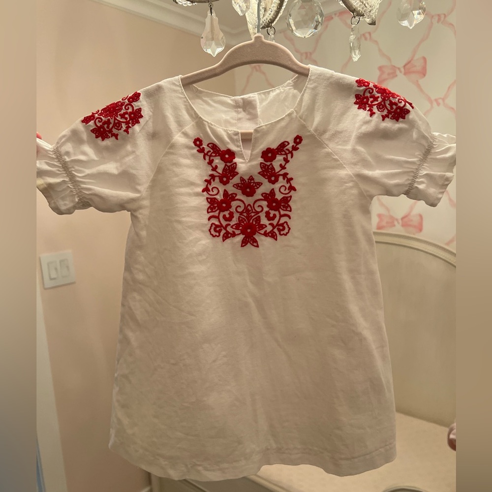 Janie and Jack Linen baby dress